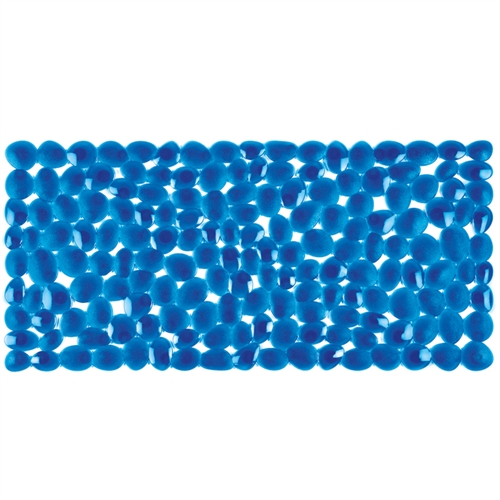 Pebble bath mat - blue